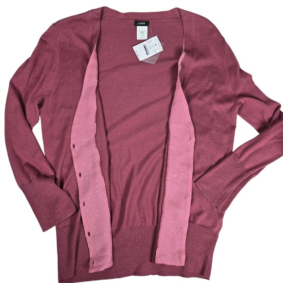 J. Crew Women's Merino Wool Silk Cotton Sequin Cardigan Sweater S - Picture 3 of 7